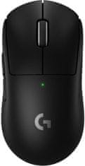 G Pro X Superlight 2 brezžična gaming miška, črna (910-006630)