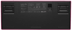 Logitech G Pro X Lightspeed tipkovnica, TKL, Brown Tactile, roza (920-012159)