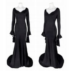 Korbi Obleka za odrasle, Morticia Addams, kostum za noč čarovnic, velikost 3XL