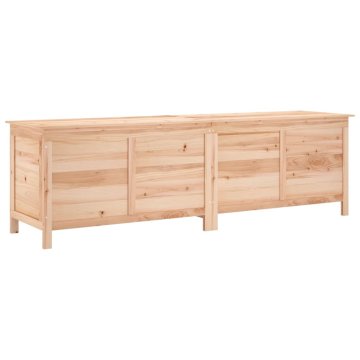 Vidaxl Vrtna škatla za shranjevanje 198,5x50x56,5 cm trden les jelke