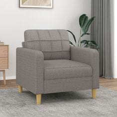 shumee vidaXL Fotelj taupe 60 cm blago