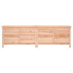 Vidaxl Vrtna škatla za shranjevanje 198,5x50x56,5 cm trden les jelke