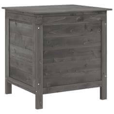 Vidaxl Vrtna škatla za shranjevanje antracitna 50x49x56,5 cm jelka