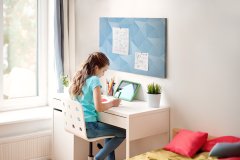 tulup.si Plošča iz plute Trikotni abstrakcija 100x70 cm Kovinski zatiči