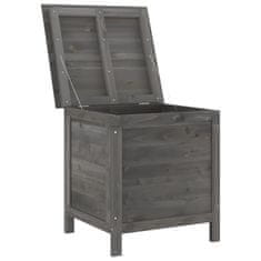 Vidaxl Vrtna škatla za shranjevanje antracitna 50x49x56,5 cm jelka