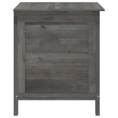 Vidaxl Vrtna škatla za shranjevanje antracitna 50x49x56,5 cm jelka