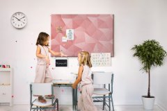 tulup.si Plošča iz plute Trikotni abstrakcija 120x80 cm Barvne zatiči