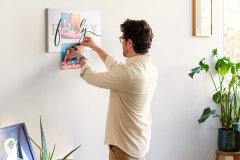 tulup.si Plošča iz plute Družinski napis 60x40 cm Lesene zatiči