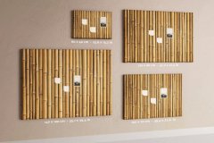 tulup.si Plošča iz plute Bambusove palice 120x80 cm Barvne zatiči