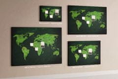 tulup.si Plošča iz plute Travnati zemljevid 120x80 cm Barvne zatiči