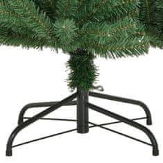 Vidaxl Umetna novoletna jelka s stojalom zelena 120 cm