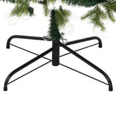 Vidaxl Umetna novoletna jelka s snegom 240 cm