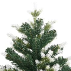 Vidaxl Umetna novoletna jelka s snegom 240 cm