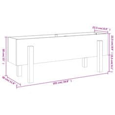 Vidaxl Visoka greda 101x30x38 cm trden les douglas