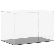 Vidaxl Razstavna škatla prozorna 56x36x37 cm akril