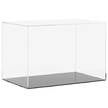 Vidaxl Razstavna škatla prozorna 56x36x37 cm akrilna