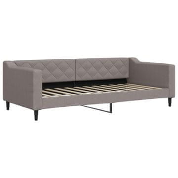 Vidaxl Raztegljiva postelja taupe 90x200 cm blago