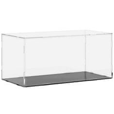 Greatstore Razstavna škatla prozorna 24x12x11 cm akril