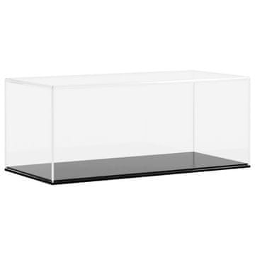 Vidaxl Razstavna škatla prozorna 34x16x14 cm akril