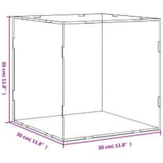 shumee Razstavna škatla prozorna 30x30x30 cm akril