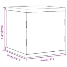 Greatstore Razstavna škatla prozorna 30x30x30 cm akril