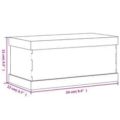 Vidaxl Razstavna škatla prozorna 24x12x11 cm akril