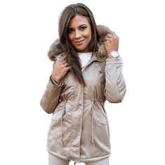 Dstreet Ženska zimska jakna GODDESS beige ty3868 XL
