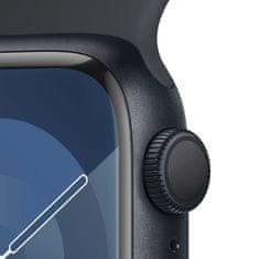 Apple Watch Series 9 pametna ura, 41 mm, GPS, športni pašček S/M, Midnight