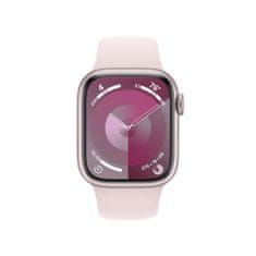 Apple Watch Series 9 pametna ura, 41 mm, GPS, športni pašček M/L, roza