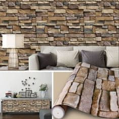 HOME & MARKER® 3D stenske nalepke, Dekorativne tapete, Samolepilne tapete (300 x 45 cm) | WALLCORWRAP