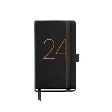 Miquelrius Rokovnik Chester Passport črn teden/stran