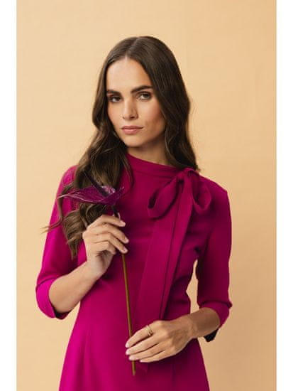 Stylove Ženska midi obleka Gwalchakin S346 sliva