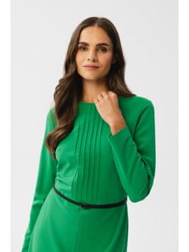 Stylove Ženska midi obleka Kerigor S347 svetlo zelena