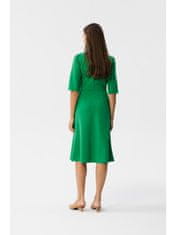 Stylove Ženska midi obleka Bohodawc S348 svetlo zelena XL