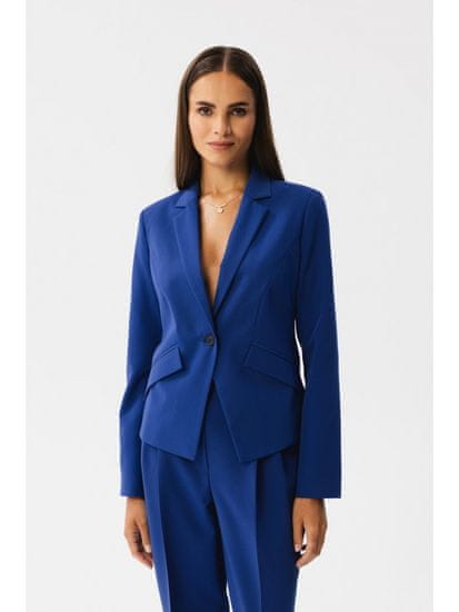 Stylove Ženski formalni suknjič Guelon S353 koruznica modra