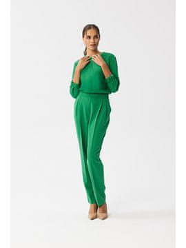 Stylove Ženski kombinezon Carlirides S355 svetlo zelena