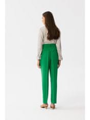 Stylove Elegantne ženske hlače Anigran S356 svetlo zelena S