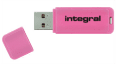 Integral NEON 8GB USB2.0 pink spominski ključek