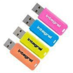 Integral NEON 8GB USB2.0 rumen spominski ključek