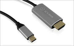 IcyBox Kabel iz USB-C na HDMI s podporo za 4k@60Hz