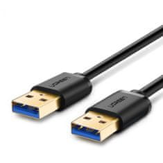 Ugreen USB 3.0 kabel (M na M) črn 2 m - polybag
