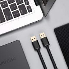 Ugreen USB 3.0 kabel (M na M) črn 2 m - polybag