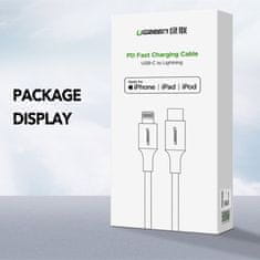 Ugreen USB-C na Lightning M/M kabel 2m (črn) - box