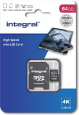 Integral 64GB Professional High Speed 180MB/s microSDXC V30 UHS-I U3