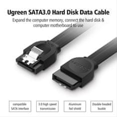 Ugreen SATA 3.0 kabel s kotnim priključkom 0,5M - polybag