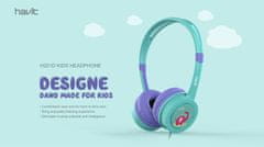 Havit Slušalke z otroškim motivom H210d Modre