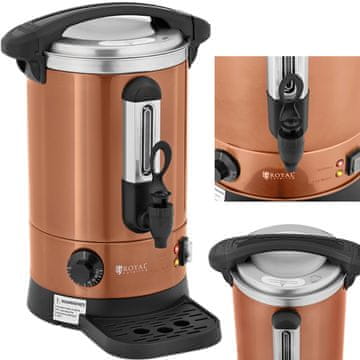 shumee Bojler z dvojnimi stenami in odcejalnikom 6,1 L 1500 W oranžen