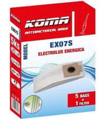 KOMA Vrečke za sesalnik Koma EX07S Electrolux Energica ES 17 tekstilnih