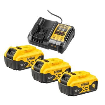 DeWalt Polnilnik DCB1104 + 3 x 5,0 Ah DCB1104P3
