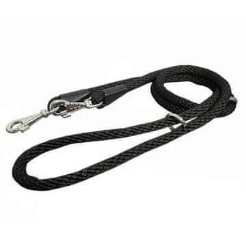 BAFPET Tekstilna vrv za povodec "Spiral" črna 1,40 x 240 cm